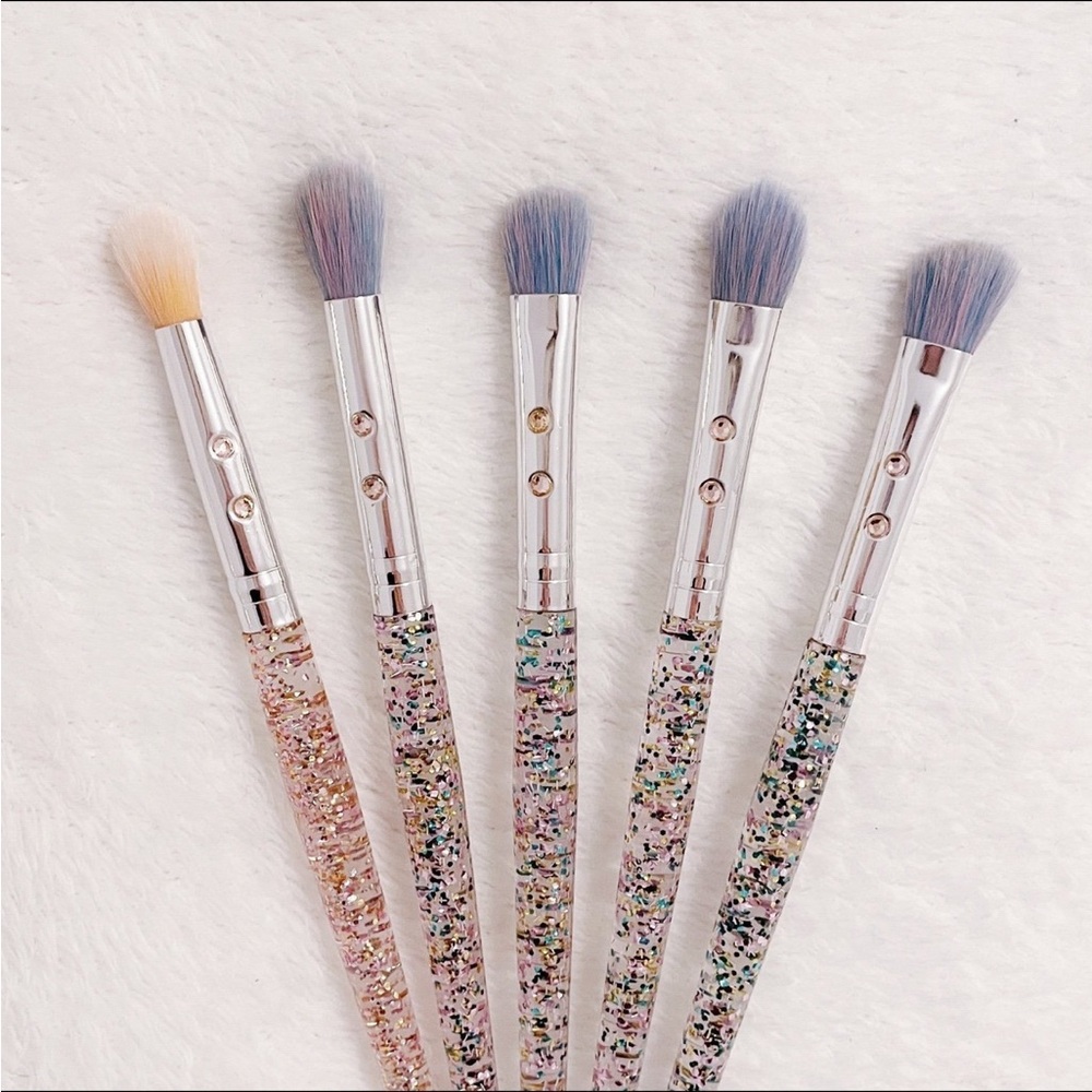 Slmissglam Soft Synthetic Eyeshadow Shading Blending Glitter Makeup Brush Set